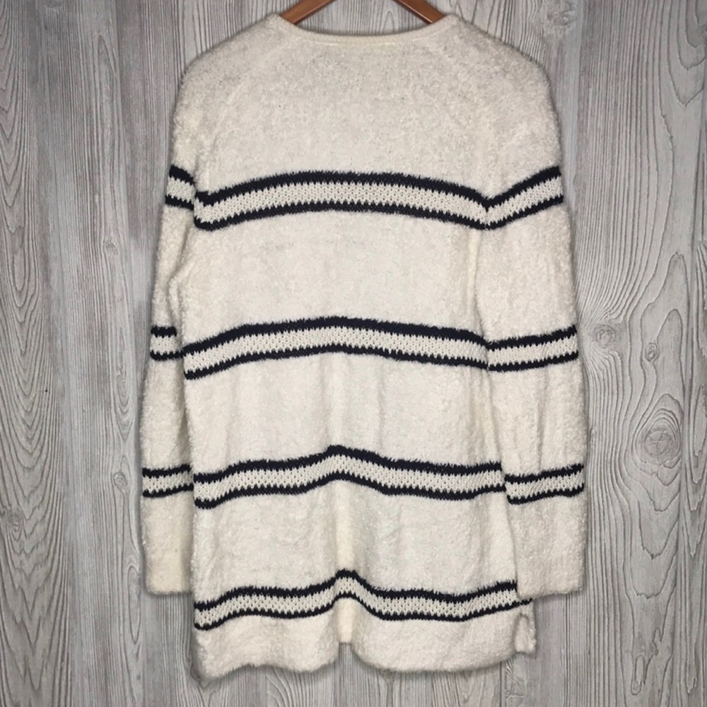 Madewell Striped Boucle’ Cardigan Size Medium - Picture 3 of 5